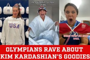 News Update: Kim Kardashian is approached by Olympians seeking more Skims goodies in their gift bags, outshining major brands…