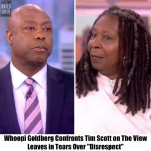 Breaking News: Whoopi Goldberg in a heated confrontation with Senator Tim Scott, still Confronts Tim Scott on The View, Walks Out Crying “He Disrespected Me”