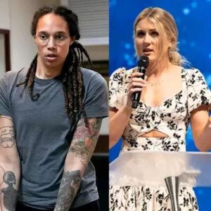 In a recent public statement, swimmer Riley Gaines harshly criticized basketball star Brittney Griner for her decision to kneel during the national anthem: you need to show respect for the country that saved you from the Russian Gulag.