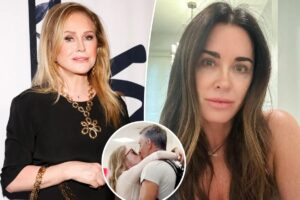 Kathy Hilton reveals she had to come in the picture to persuade Kyle Richards down after Mauricio Umansky was spotted kissing another woman... See more