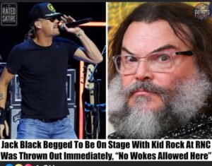 Breaking: Jack Black Begged To Be On Stage With Kid Rock At RNC, Was Thrown Out Immediately, “No Wokes Allowed Here”