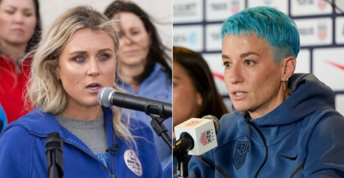 "Pulling up the ladder behind her"-Riley Gaines reacts and lashes to Megan Rapinoe advocating for transgender participation in women's sports ahead of the NCAA board of government meetings