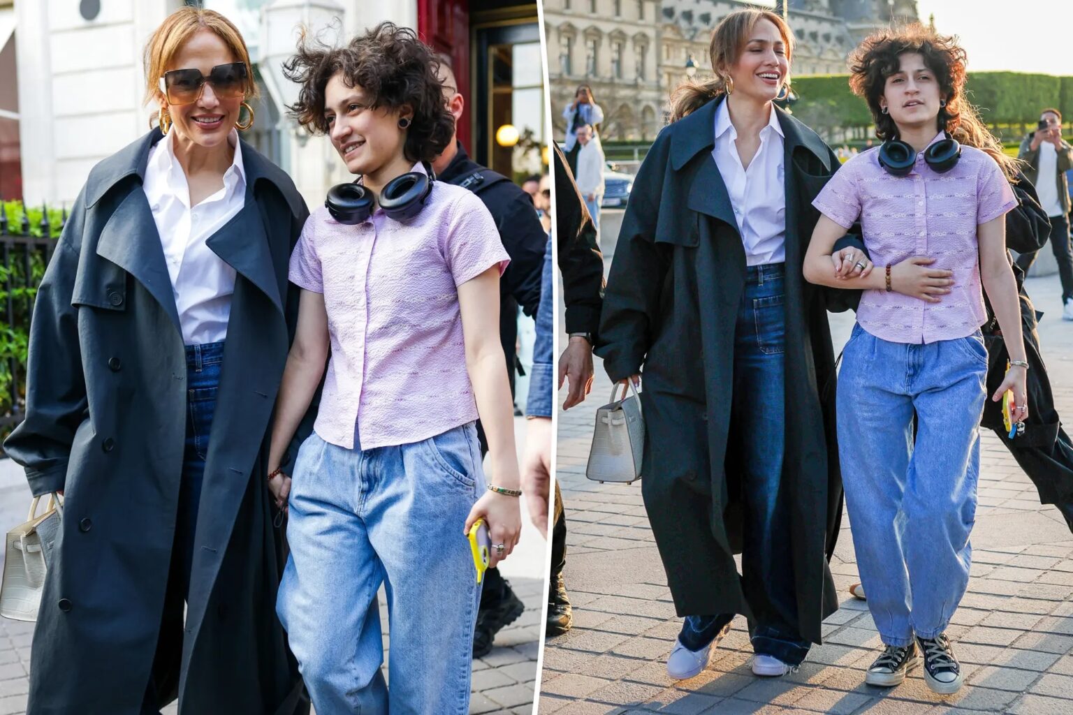 There’s nothing like a mother’s Love, Jennifer Lopez and her child Emme, 16, hold hands and having a mother and daughter conversation time, as lip reader reveals she ditch at Louvre Museum during Paris trip